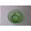 Image 5 : Green Depression Glass Bowl (Glows)