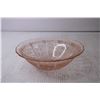 Image 2 : Pink Depression Glass Floral Bowl