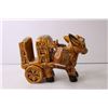 Image 3 : Vintage Donkey and Cart Salt and Pepper Shakers and Napkin Holder