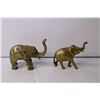 Image 4 : (3) Brass Items - Elephants and Door Knocker