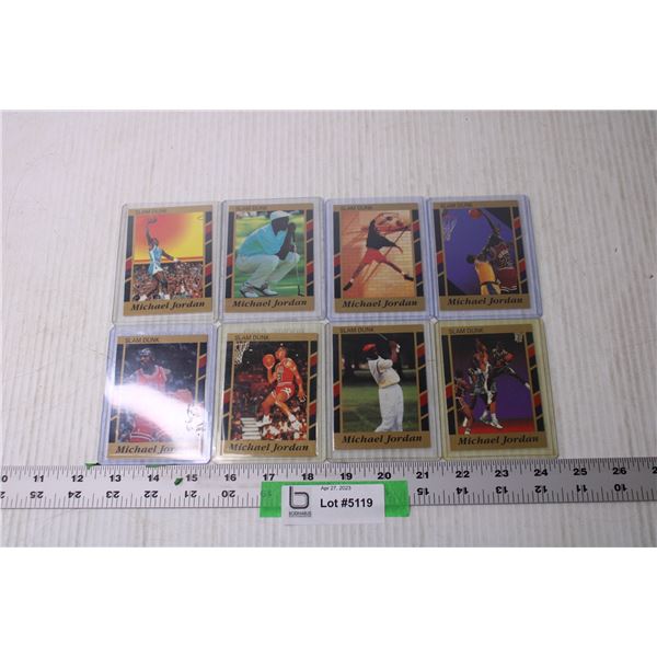 (8) Assorted NBA Basketball Michael Jordan Trading Cards