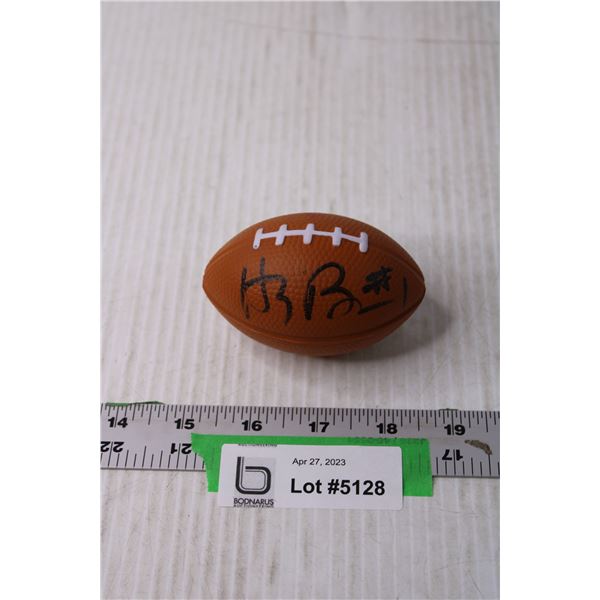 Henry Burris Signed Mini Football