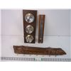 Image 1 : Barometer, Tie Rack, and Belt Rack