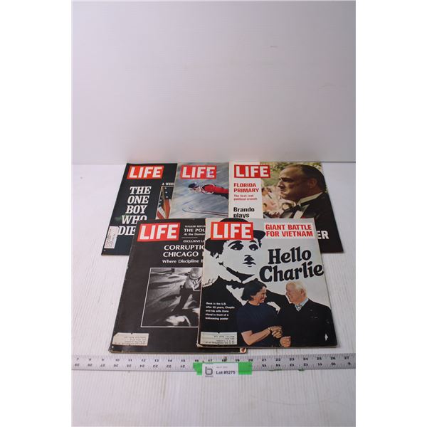(5) Vintage Life Magazines - Bodnarus Auctioneering