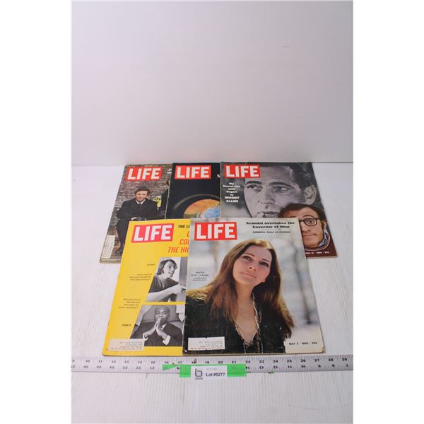 (5) Vintage Life Magazines