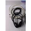 Image 2 : Lot of Assorted Cords and Headphones