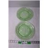 Image 2 : (2x Bid Price) (2) Uranium Glass Plates