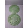 Image 5 : (2x Bid Price) (2) Uranium Glass Plates