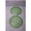 Image 6 : (2x Bid Price) (2) Uranium Glass Plates