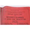 Image 2 : Massey Harris repair parts book-
