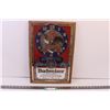 Image 1 : Budweiser Clock-glass with wooden frame (13x19)