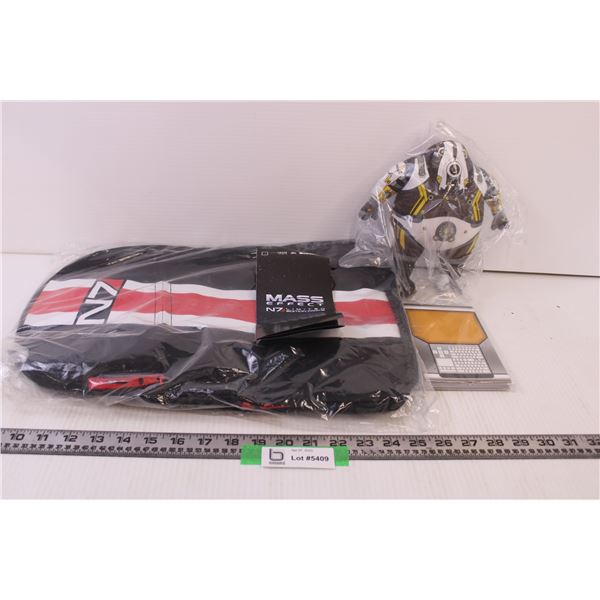 Bioware N7 laptop case, notebook and trinket