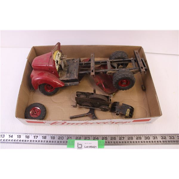 Old metal truck (Gama I think) with pieces