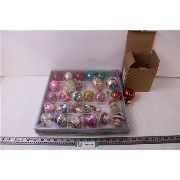 Box of assorted Christmas Balls