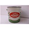 Image 4 : 3 Honey cans and one plate