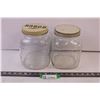 Image 1 : 2 Glass Jars with Lids