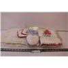 Image 2 : Assorted Doilies, table cloth, pin cushion, coasters, crotched and embroidered