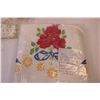 Image 3 : Assorted Doilies, table cloth, pin cushion, coasters, crotched and embroidered