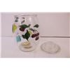 Image 3 : Glass Cookie Jar with Fruit decoration