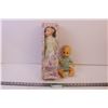 Image 1 : Porcelain doll in box and small baby doll