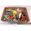 Image 1 : Box of Assorted Farm animals. trees, for kids play