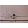 Image 1 : Crystal Candy dish and small oil lamp