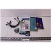 Image 1 : receipt books, fridge magnets, cords and watch band, windchime, small flashlight