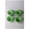 Image 2 : (4) Set of Jadeite Mugs