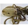Image 3 : Vintage Wooden Block & Tackle