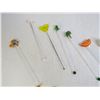 Image 3 : Assorted Glass Stir Sticks - Porcelain Pot