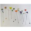 Image 5 : Assorted Glass Stir Sticks - Porcelain Pot