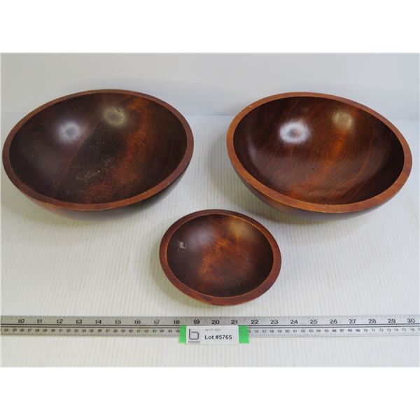 Wooden Bowls - Set of 3