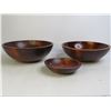 Image 2 : Wooden Bowls - Set of 3