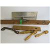 Image 3 : Flat of Vintage Tools - Drill Bits - Battery Tester - Misc. Items