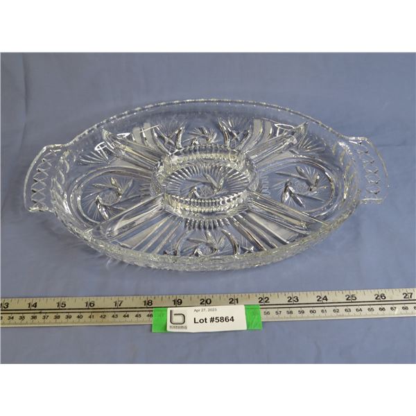 Crystal Pinwheel Vegi Tray