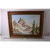 Image 2 : Framed Painting of a Landscape - 28 3/4" x 22 3/4"