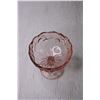 Image 2 : Pink Glass Stemmed Bowl