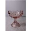 Image 3 : Pink Glass Stemmed Bowl