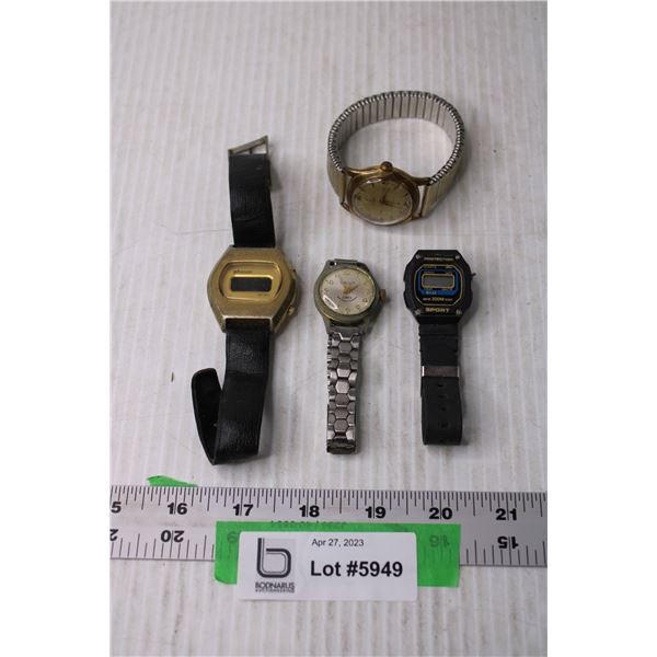 (4) Assorted Watches