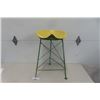 Image 1 : Vintage Painted Metal Tractor Seat Stand 28'' Tall -John Deere Colors!