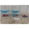 Image 1 : ERTL Vintage Vehicles Die Cast Trucks on Cards - 1950 Chevy, 1960 Chevy, 1947 International Harveste