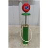 Image 4 : 3 Die Cast Vintage Visible Gas Pumps 8'' Tall - Texaco, Shell, 76 