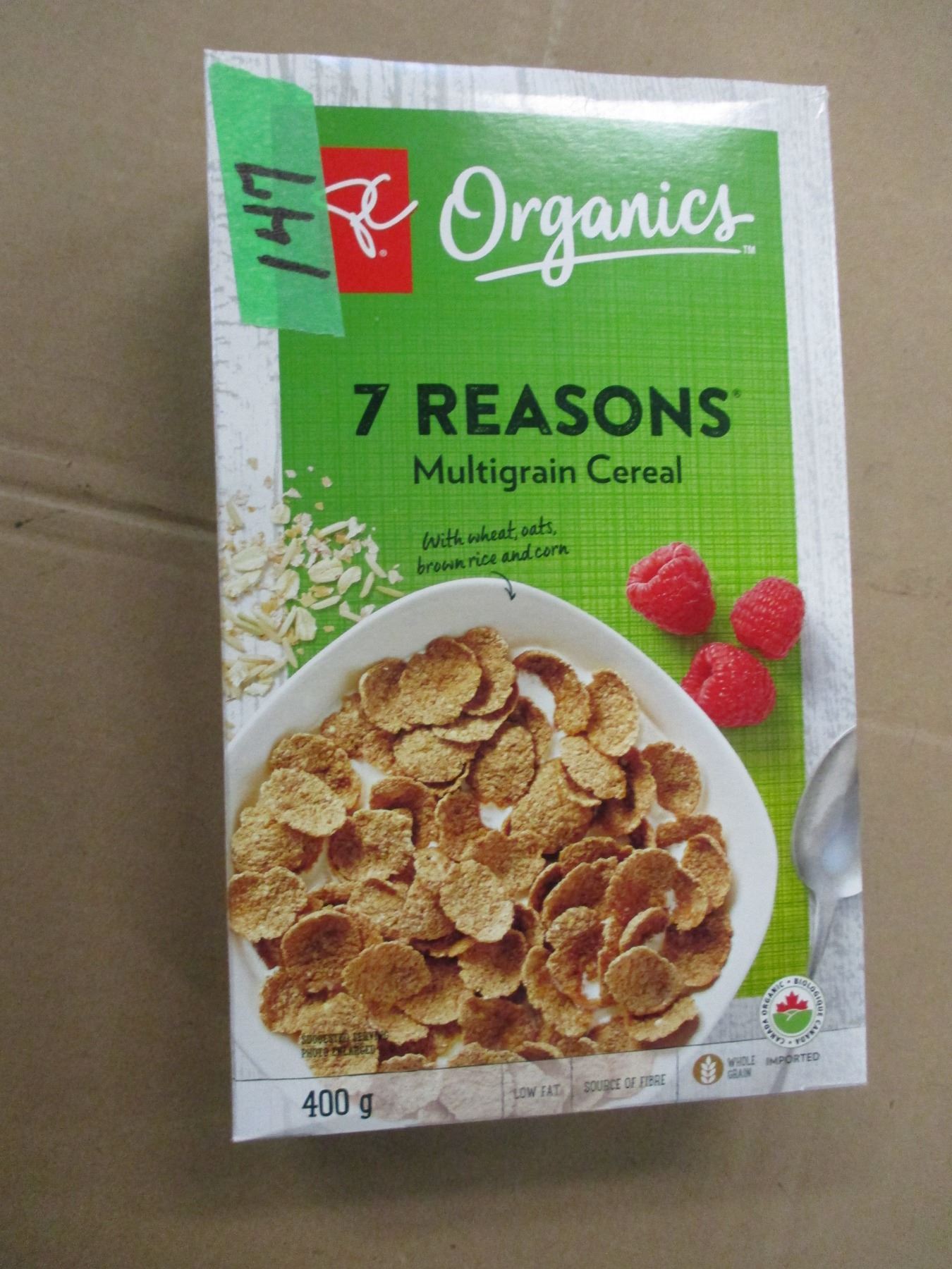 SHELF PULLS (AS IS) 7 REASONS MULTIGRAIN CEREAL (400G) PER BOX