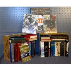 LOT 2 BOXES WWII RELATED BOOKS