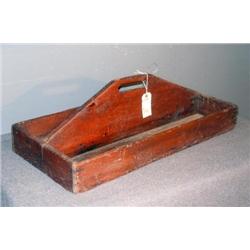 EARLY WOODEN CARRYING BOX