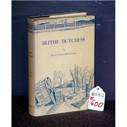 AUTOGRAPHED COPY MACCRACKEN'S BLITHE DUTCHESS