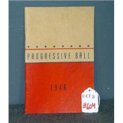 1946 PROGRESSIVE BALL PAMPHLET