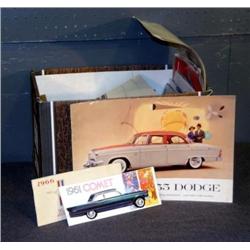 BX LOT AUTOMOBILE LITERATURE INCL 1950'S, 60'S &