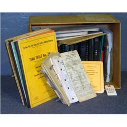BX LOT RR OPERATING MANUALS ETC.