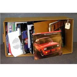 BX LOT AUTOMOBILE SHOWROOM LITERATURE
